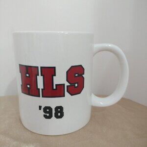 HLS '98 LARGE COFFEE MUG 5"X4" WHITE NOS